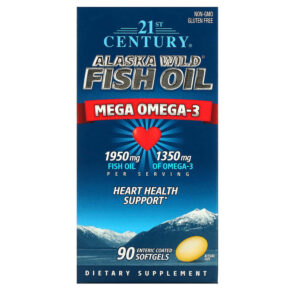 21st Century Alaska Wild Fish Oil Mega Omega 3 1950 mg/1350 mg 90 viên 740985271292