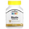 21st Century Biotin 10.000 mcg 120 viên 740985277577