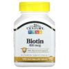 21st Century Biotin 800 mcg 110 Easy Swallow viên 740985228814