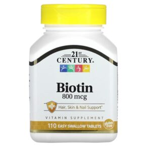21st Century Biotin 800 mcg 110 Easy Swallow viên 740985228814