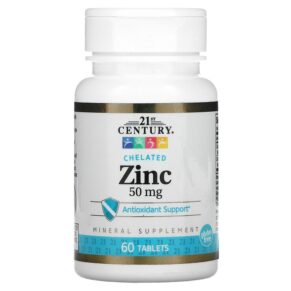 21st Century Chelated Zinc 50 mg 60 viên 740985280249