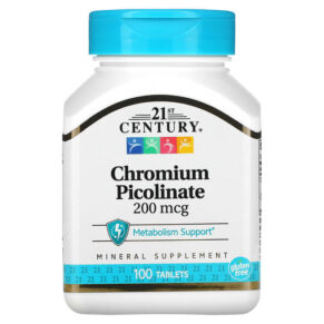21st Century Chromium Picolinate 200 mcg 100 viên 740985213681