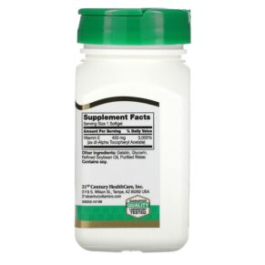 21st Century E 450 mg (1.000 IU) 55 Softgels 740985223246