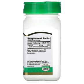 21st Century E 90 mg (200 IU) 110 Softgels 740985213025