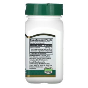 21st Century Echinacea Complex 250 mg 60 Vegetarian Capsules 740985212875