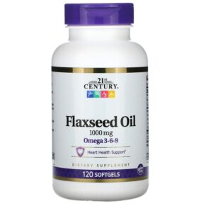 21st Century Flaxseed Oil 1000 mg 120 viên 740985228715