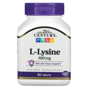 21st Century L-Lysine 600 mg 90 viên 740985210628