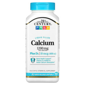 21st Century Liquid Filled Calcium Plus D3 600 mg 90 viên 740985226537
