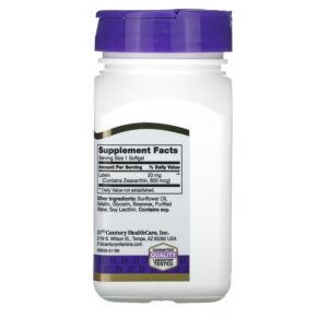 21st Century Lutein 20 mg 60 Softgels 740985270738