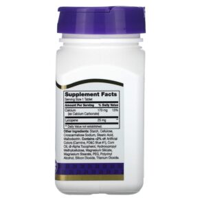 21st Century Lycopene 25 mg 60 Tablets 3 21st Century Lycopene 25 mg 60 Tablets 740985224007