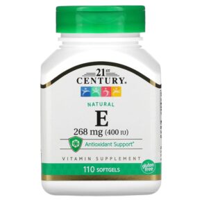 21st Century Natural Vitamin E 268 mg (400 IU) 110 viên 740985223437