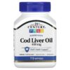 21st Century Norwegian Cod Liver Oil 400 mg 110 viên 740985211687