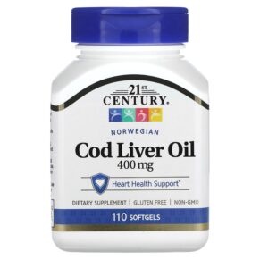 21st Century Norwegian Cod Liver Oil 400 mg 110 viên 740985211687