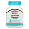 21st Century Potassium Gluconate 595 mg 110 viên 740985213872