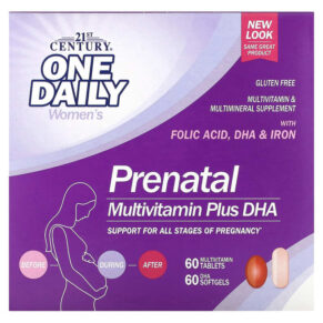 21st Century Prenatal Multivitamin Plus DHA 2 Bottles 60/60 viên 740985271759