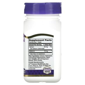 21st Century Prolonged Release Melatonin 10 mg 120 Tablets 3 21st Century Prolonged Release Melatonin 10 mg 120 Tablets 740985280287