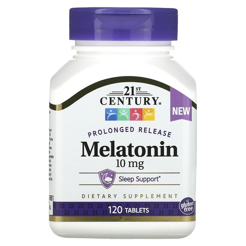 21st Century Prolonged Release Melatonin 10 mg 120 Tablets 1 21st Century Prolonged Release Melatonin 10 mg 120 viên 740985280287