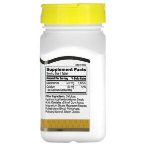 21st Century Prolonged Release Niacinamide 500 mg 110 Tablets 740985225509