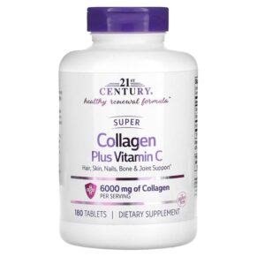 21st Century Super Collagen Plus Vitamin C 1.000 mg 180 viên 740985224243