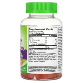 21st Century Vita Joy Melatonin Gummies Extra Strength Strawberry 5 mg 60 Gummies 740985280379