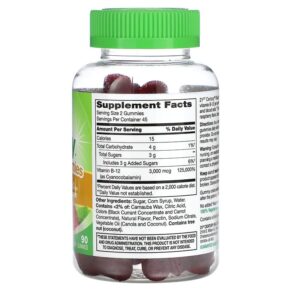 21st Century VitaJoy Gummies B-12 Extra Strength Raspberry 1500 mcg 90 Gummies 740985280867