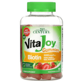 21st Century VitaJoy Biotin Strawberry Flavor 2.500 mcg 120 viên 740985277294