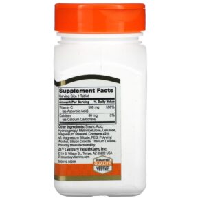 21st Century Vitamin C Prolonged Release 500 mg 110 Tablets 740985211908