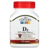 21st Century Vitamin D3 125 mcg (5.000 IU) 110 viên 740985272886
