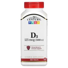 21st Century Vitamin D3 125 mcg (5.000 IU) 360 viên 740985274033