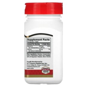 21st Century Vitamin D3 25 mcg (1.000 IU) 300 Tablets 740985272923