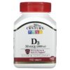 21st Century Vitamin D3 50 mcg (2.000 IU) 110 viên 740985271117