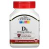 21st Century Vitamin D3 50 mcg (2.000 IU) 250 viên 740985274163