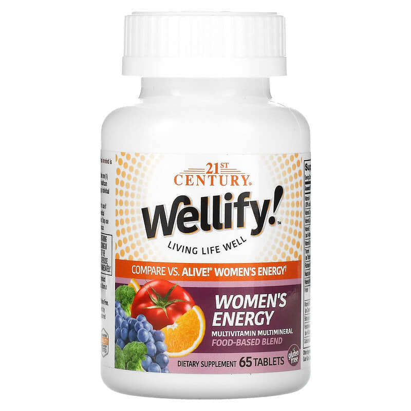 21st Century Wellify! Women's Energy Multivitamin Multimineral 65 Tablets 1 21st Century Wellify! Women's Energy Multivitamin Multimineral 65 viên 740985224434