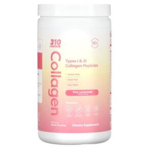 310 Nutrition Collagen Types I & III Collagen Peptides Pink Lemonade 13.1 oz (372 g) 810018832131