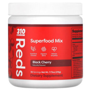 310 Nutrition Reds Superfood Mix Black Cherry 7.73 oz (219 g) 810018831806