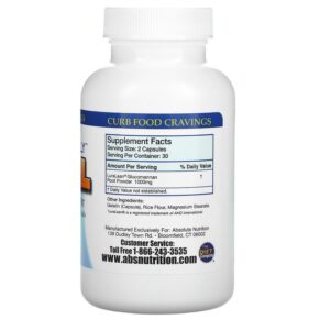 Absolute Nutrition Absolutely Full Appetite Suppressant 60 Capsules 3 Absolute Nutrition Absolutely Full Appetite Suppressant 60 Capsules 708235089219