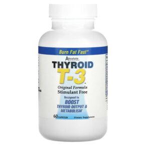 Absolute Nutrition Thyroid T-3 Original Formula 60 viên 708235088625