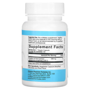 Advance Physician Formulas Inc. Tongkat Ali 200 mg 60 Vegetable Capsules 896996000106