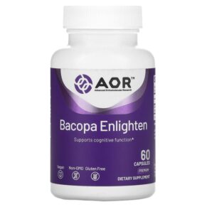 Advanced Orthomolecular Research AOR Bacopa Enlighten 60 viên 624917080254