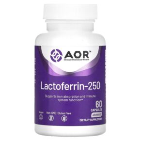 Advanced Orthomolecular Research AOR Lactoferrin-250 60 viên 624917081107