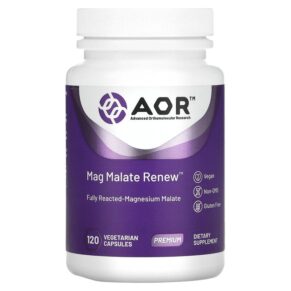 Advanced Orthomolecular Research AOR Mag Malate Renew 120 viên 624917082111
