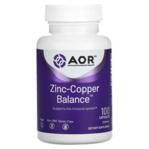 Advanced Orthomolecular Research AOR Zinc-Copper Balance 100 viên 624917082913