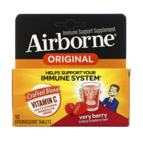 AirBorne Immune Support Supplement Very Berry 10 Effervescent viên 647865100942