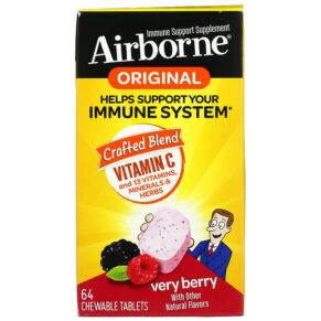 AirBorne Original Immune Support Supplement Very Berry 64 viên 647865186304