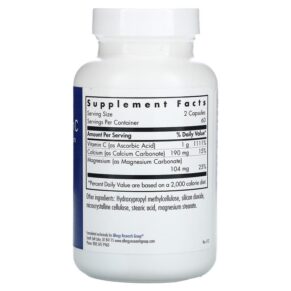 Allergy Research Group Buffered Vitamin C with Calcium and Magnesium 120 Vegetarian Capsules 3 Allergy Research Group Buffered Vitamin C with Calcium and Magnesium 120 Vegetarian Capsules 713947700109