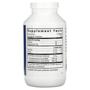 Allergy Research Group Super EPA Fish Oil Concentrate 200 Softgels 713947738706