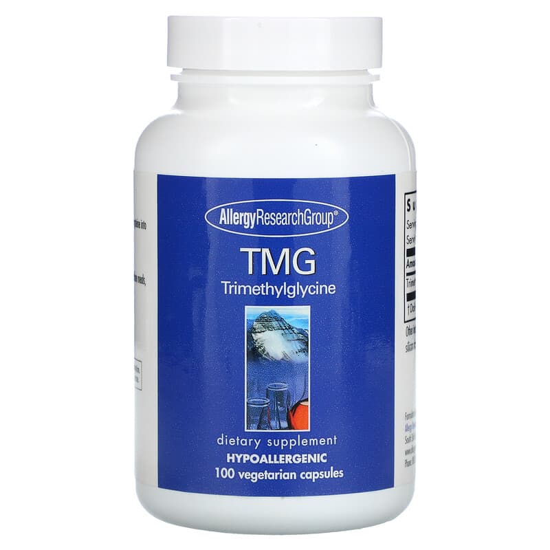 Allergy Research Group TMG Trimethylglycine 100 Vegetarian Capsules 1 Allergy Research Group TMG Trimethylglycine 100 viên 713947732308