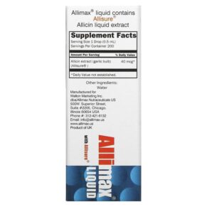 Allimax Liquid with Allisure 1/3 fl oz (10 ml) 872232000079