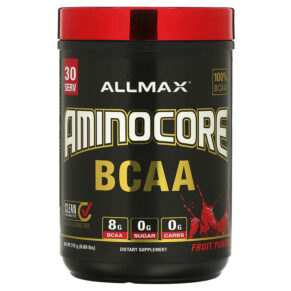ALLMAX AMINOCORE BCAA Fruit Punch 0.69 lbs (315 g) 665553228624