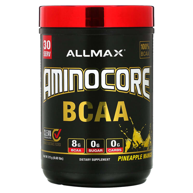 ALLMAX AMINOCORE BCAA Pineapple Mango 0.69 lb (315 g) 1 ALLMAX AMINOCORE BCAA Pineapple Mango 0.69 lb (315 g) 665553228631